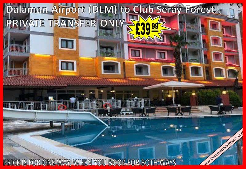 Dalaman Airport Transfers to Marmaris Club Alize Apartments